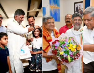 ಮಾಜಿ ಸಿಎಂಗಳನ್ನ ಭೇಟಿಯಾಗಿ ಚರ್ಚಿಸಿದ ಮುಖ್ಯಮಂತ್ರಿ ಡಿಕೆ ಶಿವಕುಮಾರ್